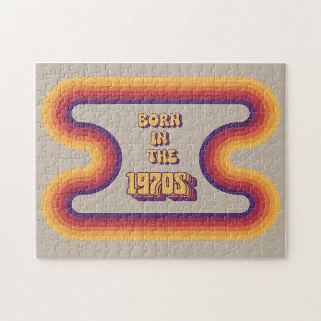 Born in 1970s, Millennials, Gen X, Birth Year Jigsaw Puzzle (Horizontal)