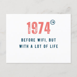 born in 1970s postcard
