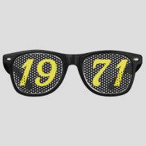 Born in 1971 55th birthday fun shades sunglasses