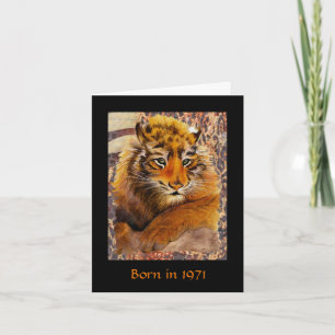 Born in 1971 Birthday fun facts Card