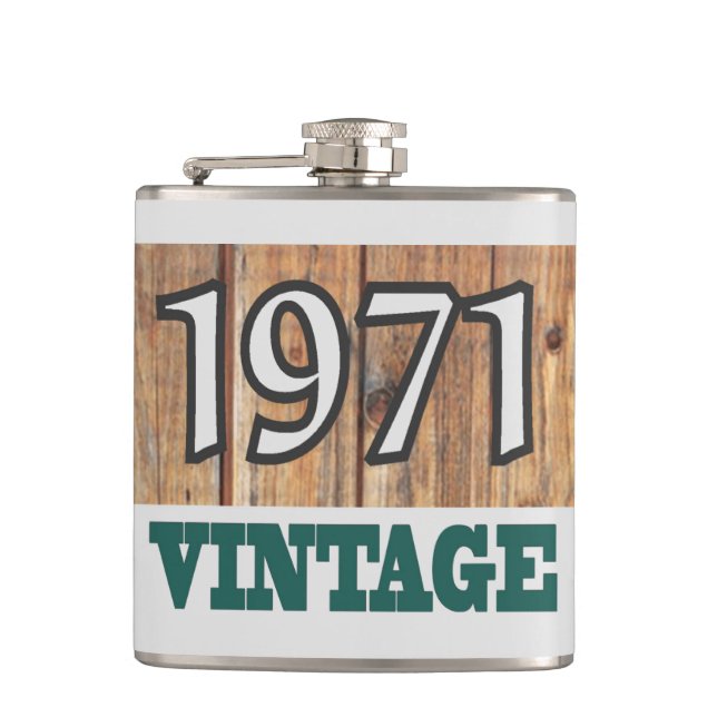 Born in 1971 flask (Front)