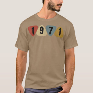 Born In 1971 Guitarist Guitar Pick Music Birthday T-Shirt