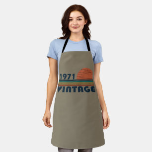 Born in 1971 vintage birthday gift apron