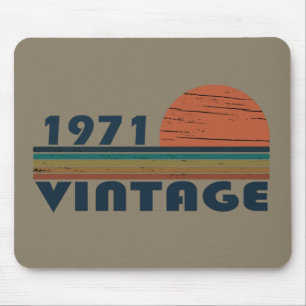 Born in 1971 vintage birthday gift mouse pad
