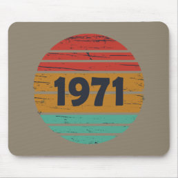 Born in 1971 vintage birthday gifts mouse pad
