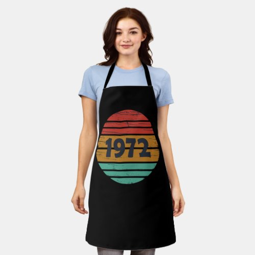 Born in 1972 vintage birthday apron