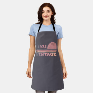 Born in 1972 vintage birthday gift apron