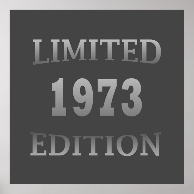 Born in 1973 birthday party poster (Front)