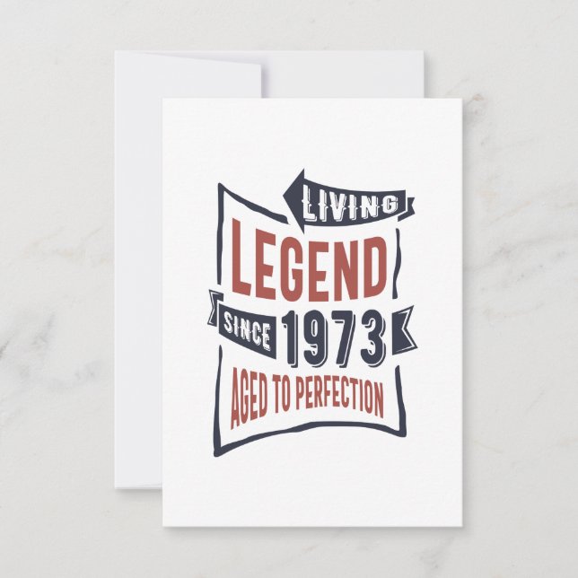 Born in 1973 Birthday RSVP Card (Front)