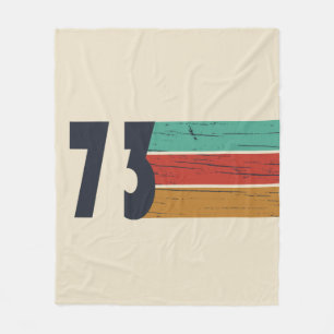 Born in 1973 vintage birthday gift fleece blanket