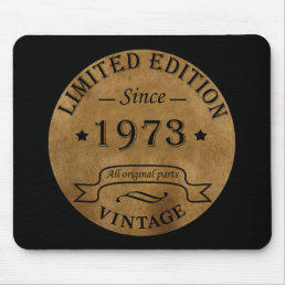 Born in 1973 vintage birthday mouse pad