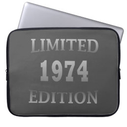 Born in 1974 50th birthday laptop sleeve