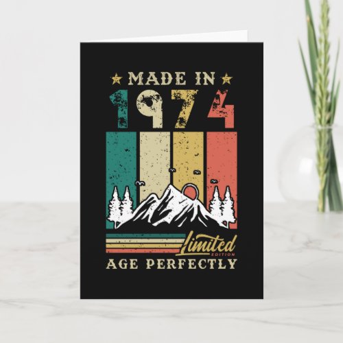 Born In 1974 Birthday Card