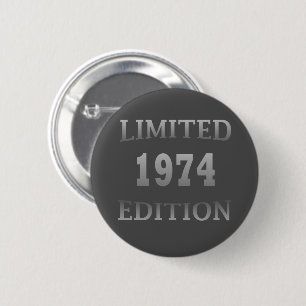 Born in 1974 birthday party button