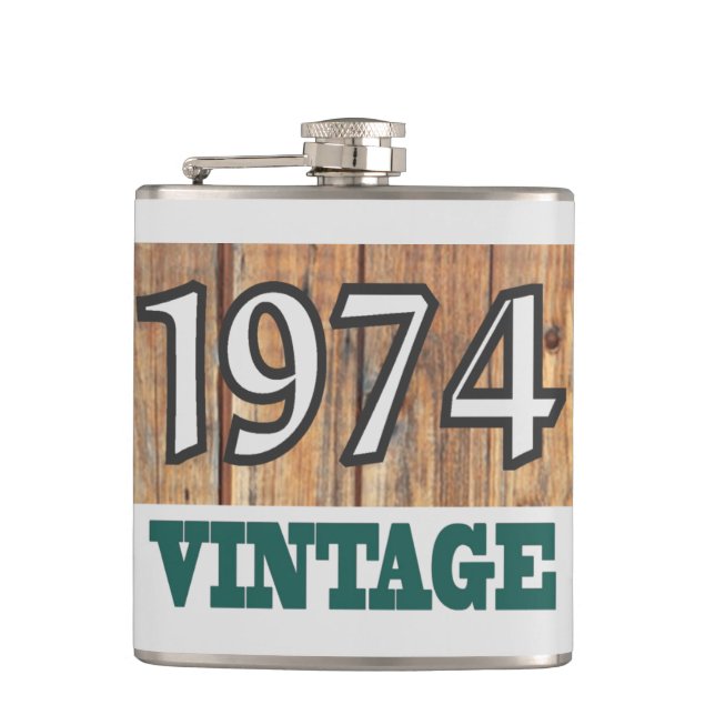 Born in 1974 flask (Front)