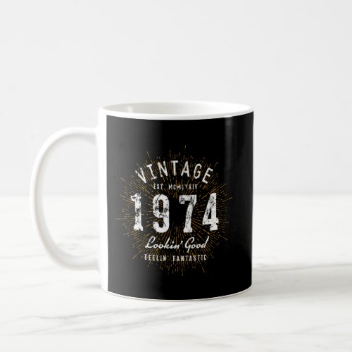 Born In 1974 Vintage 46Th Birthday Coffee Mug