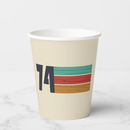 born in 1974 vintage 50th birthday paper cups