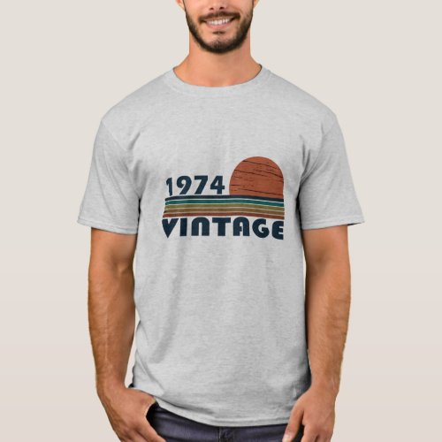 Born in 1974 vintage 50th birthday T_Shirt