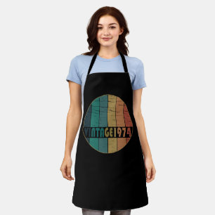 Born in 1974 vintage birthday gift apron