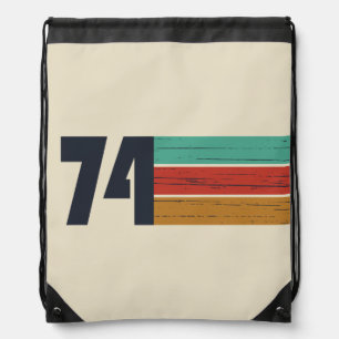 born in 1974 vintage birthday gift drawstring bag