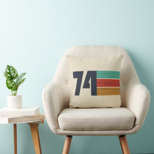 born in 1974 vintage birthday gift throw pillow