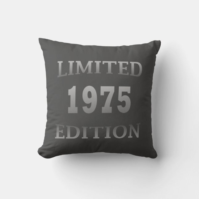born in 1975 50th birthday gift throw pillow (Front)