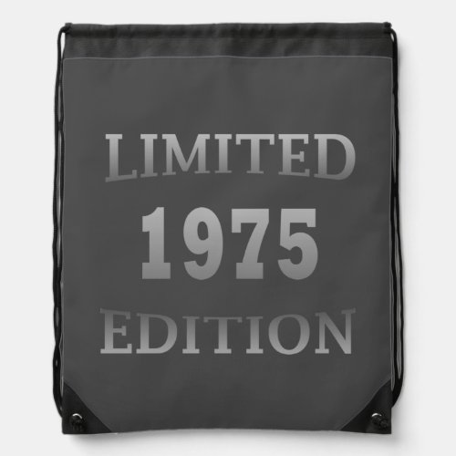 Born in 1975 birthday limited edition drawstring bag