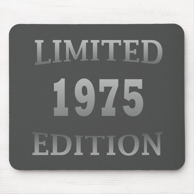 Born in 1975 limited edition 50th birthday gift mouse pad (Front)