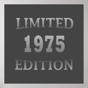 born in 1975 limited edition 50th poster