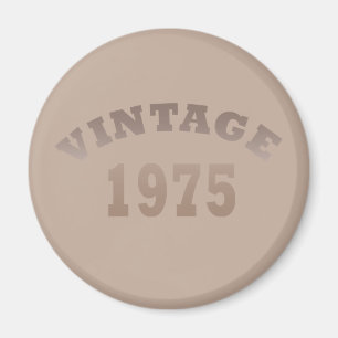 Born in 1975 Modern vintage birthday party gift Magnet