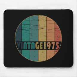 Born in 1975 vintage 49th birthday mouse pad