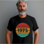 Born in 1975 vintage 50th birthday gift T-Shirt<br><div class="desc">You can add some originality to your wardrobe collection with this vintage classic birthday graphic design with awesome typography font lettering; It is a great gift for men, women, husbands, wife, girlfriend, and boyfriend who will love this one-of-a-kind artwork. The best and most fun holiday present for your happy birthday...</div>