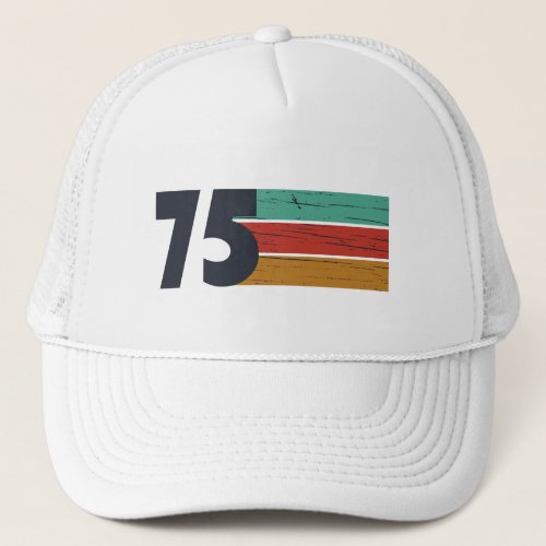 Born in 1975 vintage 50th birthday gift trucker hat