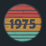 Born in 1975 vintage 50th birthday party magnet<br><div class="desc">This vintage classic graphic design with awesome typography font lettering can add originality to your wardrobe collection. It is a great gift idea for men, women, husbands, wives, girlfriends, and boyfriends who will love this one-of-a-kind artwork. It is the best and most funny holiday present for your happy birthday party....</div>