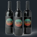 Born in 1975 vintage 50th birthday party wine label<br><div class="desc">This vintage graphic design, featuring an eye-catching typography font, can add originality to your wardrobe collection. It's a great gift idea for men, women, husbands, wives, girlfriends, and boyfriends who will appreciate this unique artwork. It is the perfect and most enjoyable holiday present for your birthday celebration. If you like...</div>
