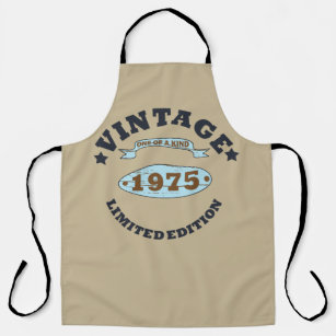 born in 1975 vintage birthday apron