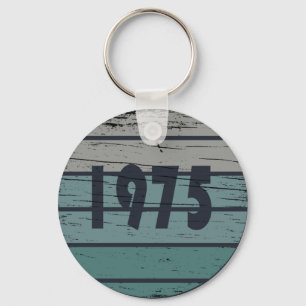 Born in 1975 vintage birthday gift keychain