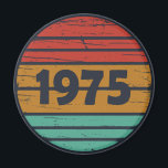 born in 1975 vintage birthday gift magnet<br><div class="desc">Add some originality to your wardrobe with this vintage sunset birthday graphic design featuring an awesome typography font. It's a great gift idea for men,  women,  husbands,  wives,  grandmothers,  and grandfathers who will love this unique artwork. The perfect funny holiday present for a happy birthday party.</div>