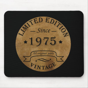 Born in 1975 vintage birthday gift mouse pad