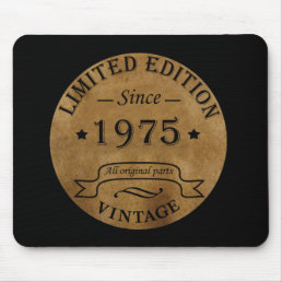 Born in 1975 vintage birthday mouse pad