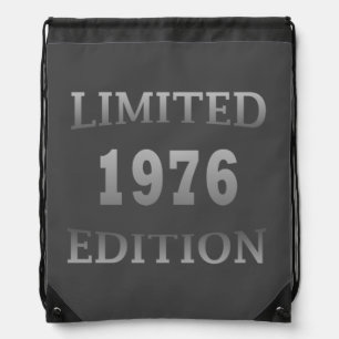 born in 1976 50th birthday gift drawstring bag