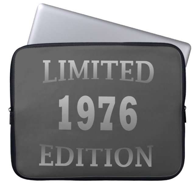 born in 1976 50th birthday gift laptop sleeve (Front)