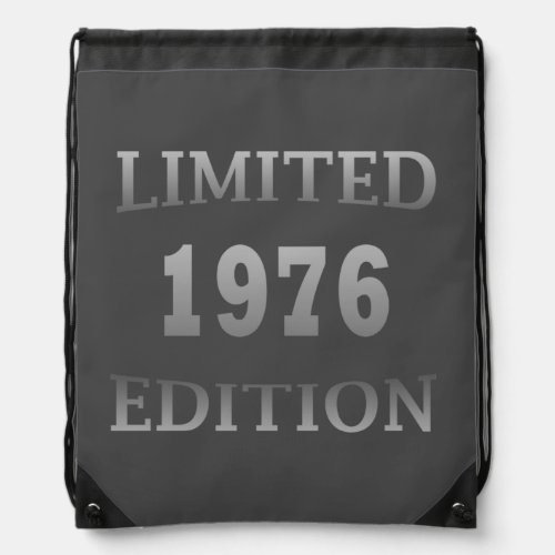 born in 1976 birthday limited edition drawstring bag