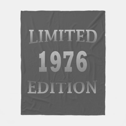 born in 1976 birthday limited edition fleece blanket