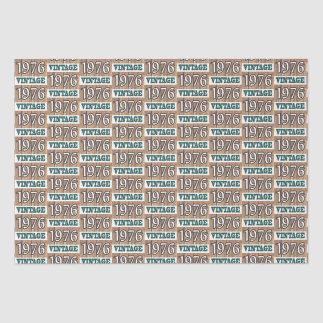 Born in 1976 tissue paper (Front)