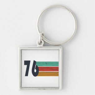 Born in 1976 vintage 50th birthday gift keychain
