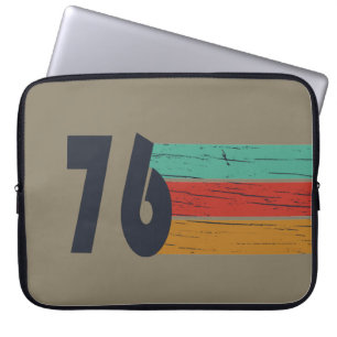 Born in 1976 vintage 50th birthday gift laptop sleeve