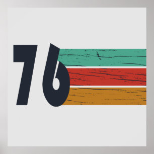 Born in 1976 vintage 50th birthday gift poster