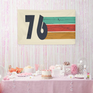 Born in 1976 vintage 50th birthday party banner