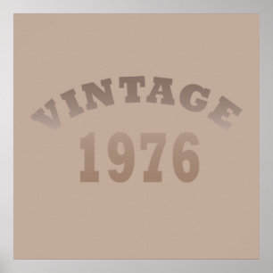 Born in 1976 vintage 50th birthday poster